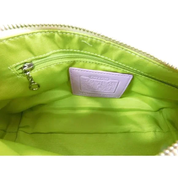 Vintage Coach Y2k Hampton Stripe Multi-Color Mini Baguette Shoulder Bag - Picture 11 of 11